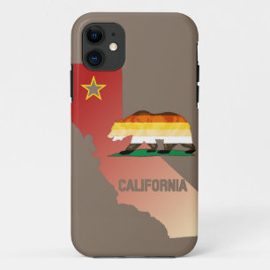 Capa Para iPhone Da Case-Mate Bandeira do Orgulho do Urso Urso da Califórnia