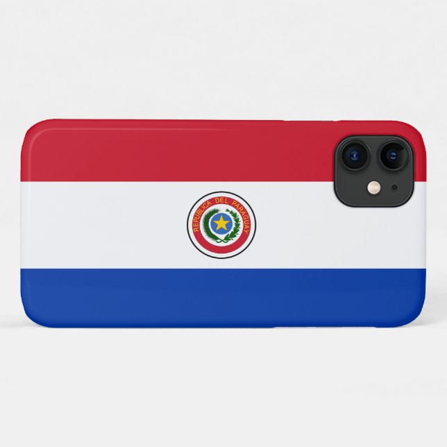 Capa Para iPhone Da Case-Mate Bandeira do Paraguai (Verso (horizontal))
