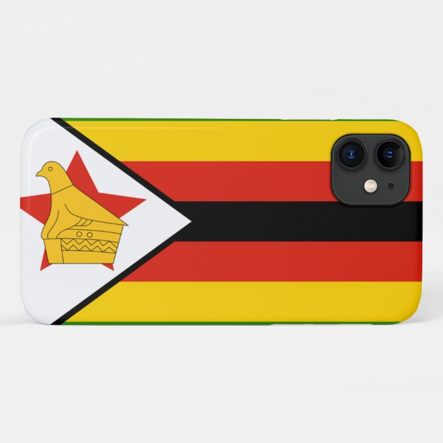 Capa Para iPhone Da Case-Mate Bandeira do Zimbabué (Verso (horizontal))