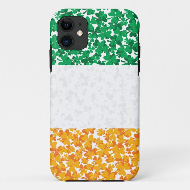 Capa Para iPhone Da Case-Mate Bandeira dos Shamrocks da Irlanda (Verso)