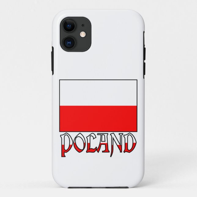 Capa Para iPhone Da Case-Mate Bandeira e Nome da Polônia (Verso)