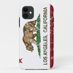 Capa Para iPhone Da Case-Mate bandeira Los Angeles de Califórnia afligida