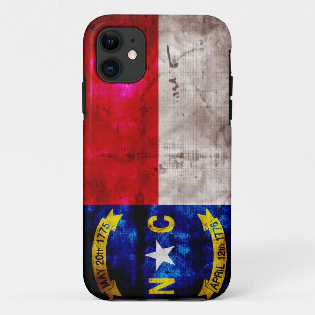 Capa Para iPhone Da Case-Mate Bandeira velha de North Carolina; (Verso)