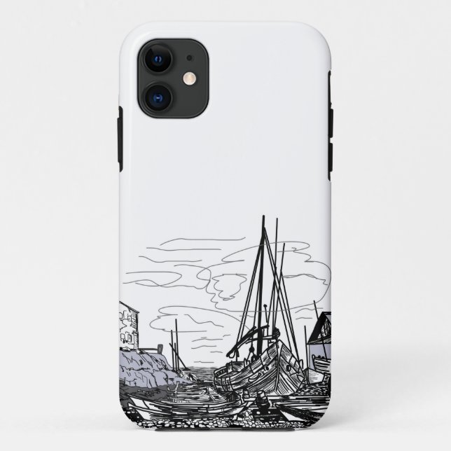 Capa Para iPhone Da Case-Mate barcos na água (Verso)