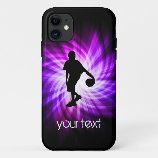 Capa Para iPhone Da Case-Mate Basquete Roxo legal (Verso)