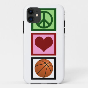 Capa Para iPhone Da Case-Mate Basquetebol do amor da paz