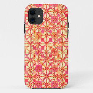 Capa Para iPhone Da Case-Mate Batik tribal - laranja, cor-de-rosa coral e fúcsi