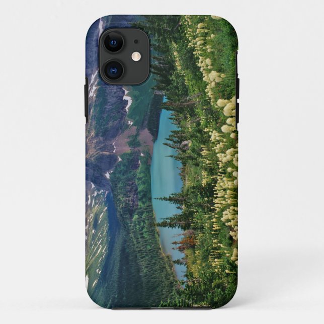 Capa Para iPhone Da Case-Mate Beargrass acima do Lago Grinnell no Many (Verso)