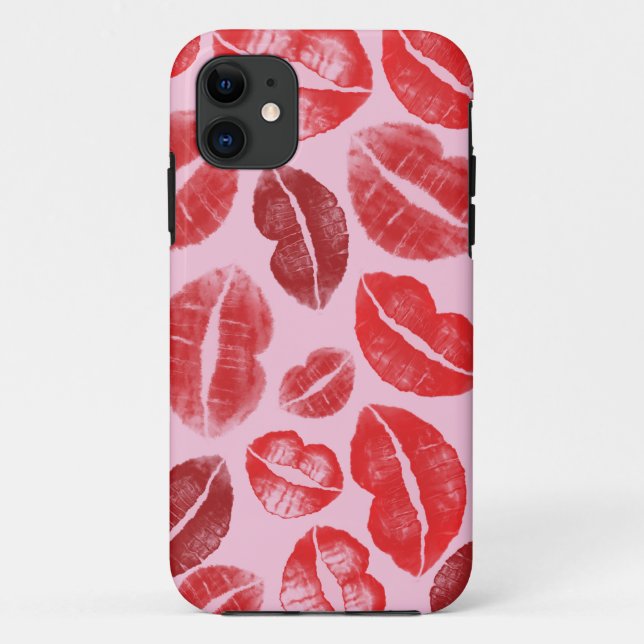 Capa Para iPhone Da Case-Mate Beijos do batom (Verso)