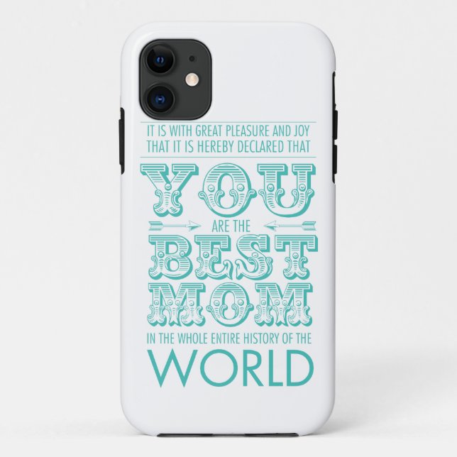 Capa Para iPhone Da Case-Mate Best mom prize (Verso)