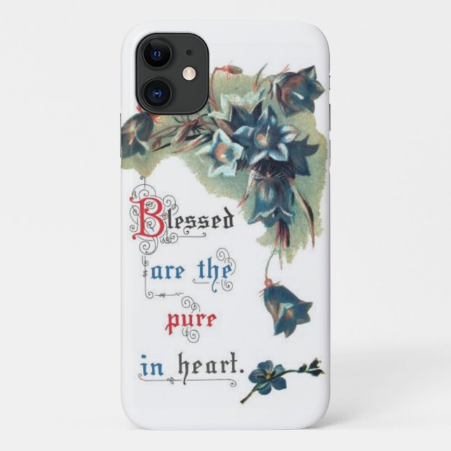 Capa Para iPhone Da Case-Mate Bíblia que diz com flores (Verso)