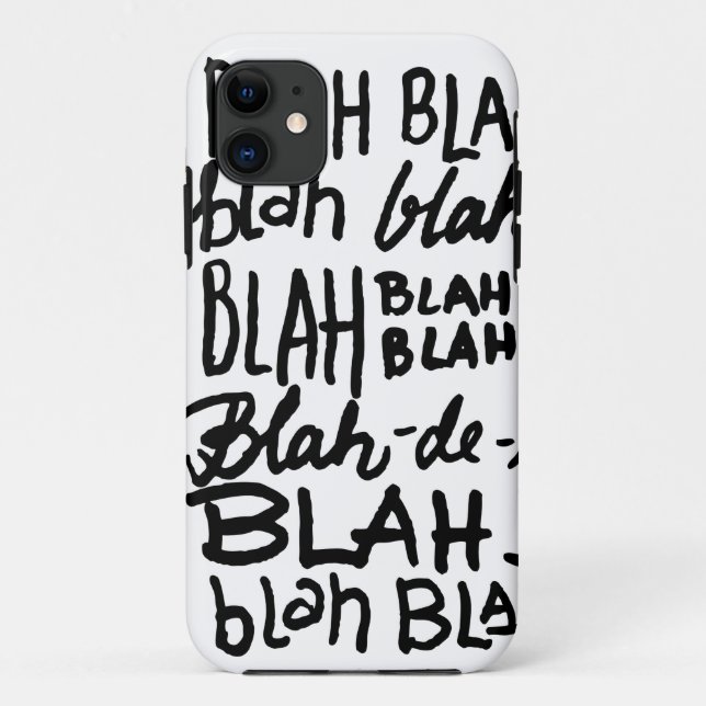 Capa Para iPhone Da Case-Mate Blá Blá Blá (Verso)