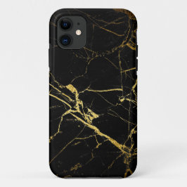 Capa Para iPhone Da Case-Mate Black and Gold Marble