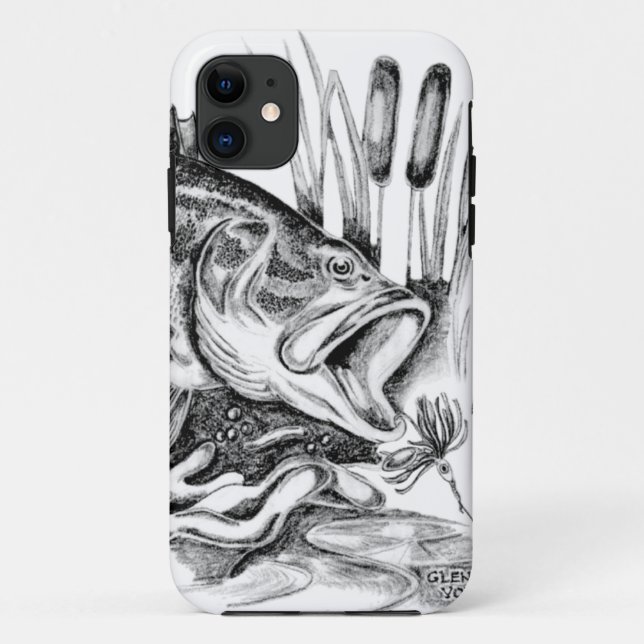 Capa Para iPhone Da Case-Mate Black bass (Verso)
