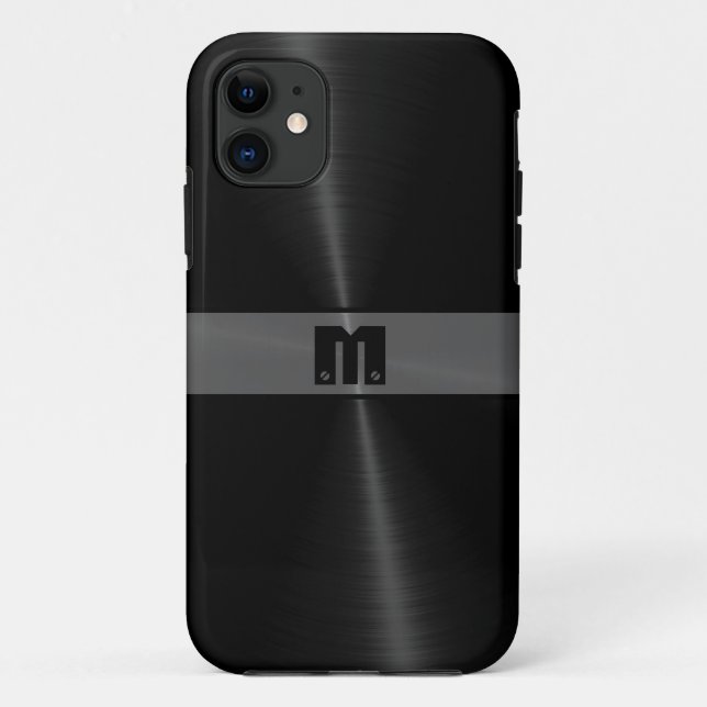 Capa Para iPhone Da Case-Mate Black Shinless Steel Metal 7 (Verso)