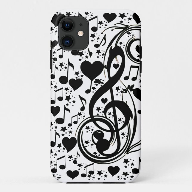 Capa Para iPhone Da Case-Mate Blacknotes & Corações_ (Verso)