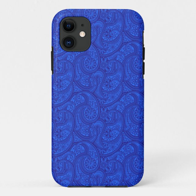 Capa Para iPhone Da Case-Mate Blue Paisley (Verso)