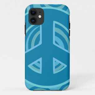 Capa Para iPhone Da Case-Mate Blue Peace Sign Design