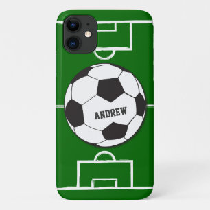 Capa Para iPhone Da Case-Mate Bola e Campo de Futebol Personalizados