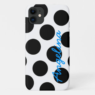 Capa Para iPhone Da Case-Mate Bolinhas brancas e pretas personalizadas