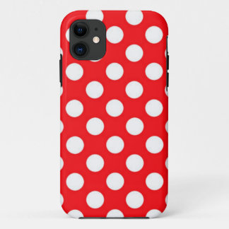 Capa Para iPhone Da Case-Mate Bolinhas Brancas Em Fundo Vermelho