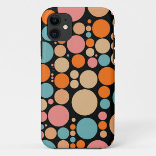Capa Para iPhone Da Case-Mate Bolinhas coloridas retrorreflectoras em preto