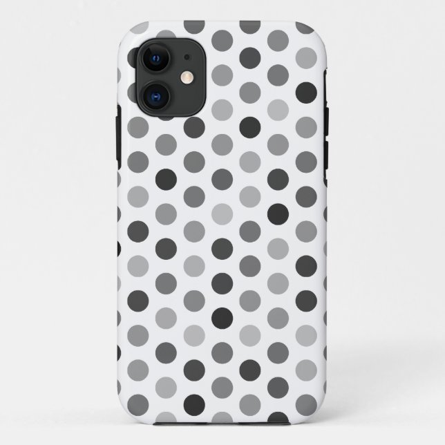 Capa Para iPhone Da Case-Mate Bolinhas Greyscale caso modelado (Verso)