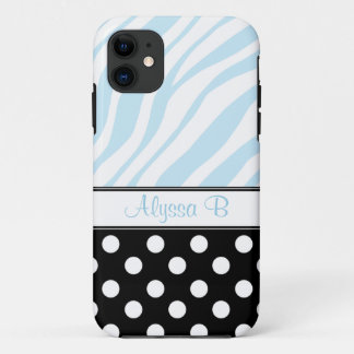 Capa Para iPhone Da Case-Mate Bolinhas Negra Azul Zebra Impressão iPhone 5 Case