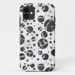 Capa Para iPhone Da Case-Mate Bolinhas Negra e Cinza Leve da Giraffe