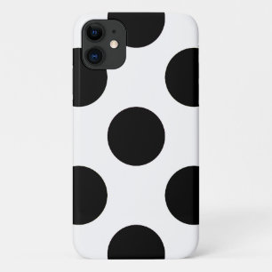 Capa Para iPhone Da Case-Mate Bolinhas, padrão de Bolinhas, preto e branco