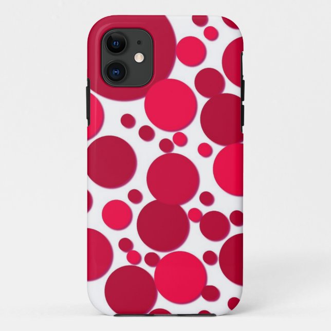 Capa Para iPhone Da Case-Mate Bolinhas vermelhas (Verso)