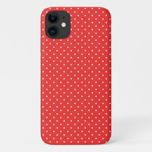 Capa Para iPhone Da Case-Mate Bolinhas Vermelhos E Brancas, Elegantes E Fashiáv