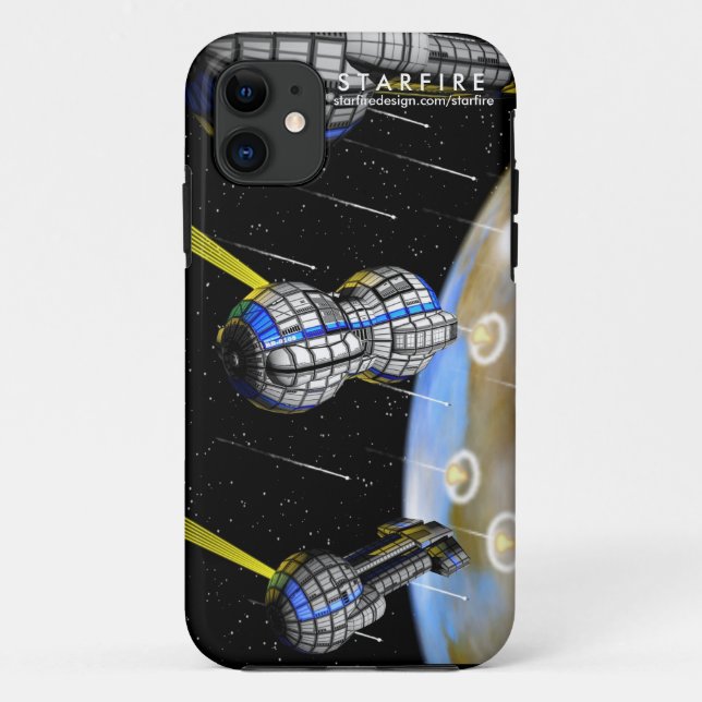 Capa Para iPhone Da Case-Mate Bombardeio planetário de STARFIRE! (Verso)