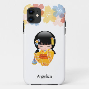 Capa Para iPhone Da Case-Mate Boneca de Kokeshi do verão - menina de gueixa