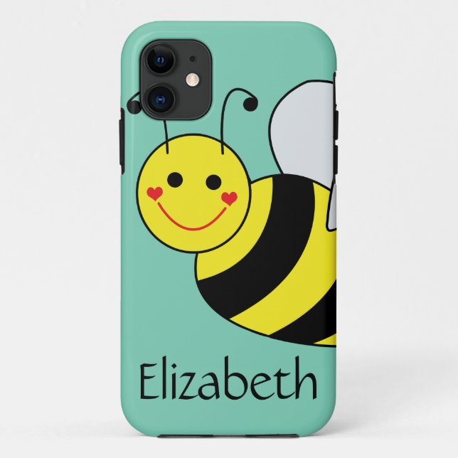Capa Para iPhone Da Case-Mate Bonito Bumble a abelha personalizada (Verso)