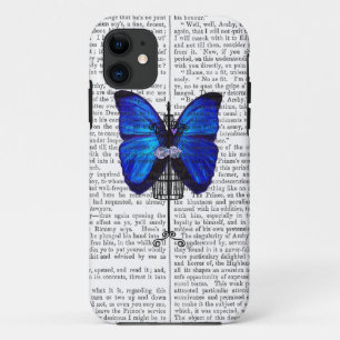 Capa Para iPhone Da Case-Mate Borboleta Azul Mannequin