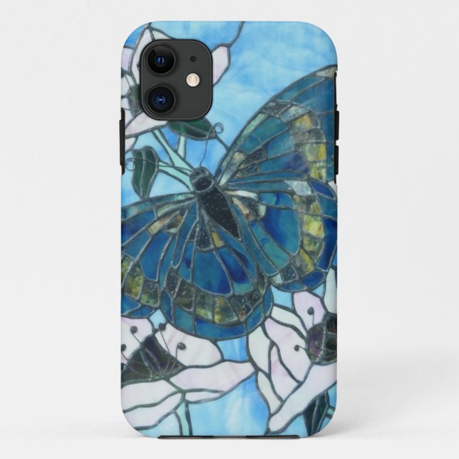 Capa Para iPhone Da Case-Mate Borboleta do vitral (Verso)