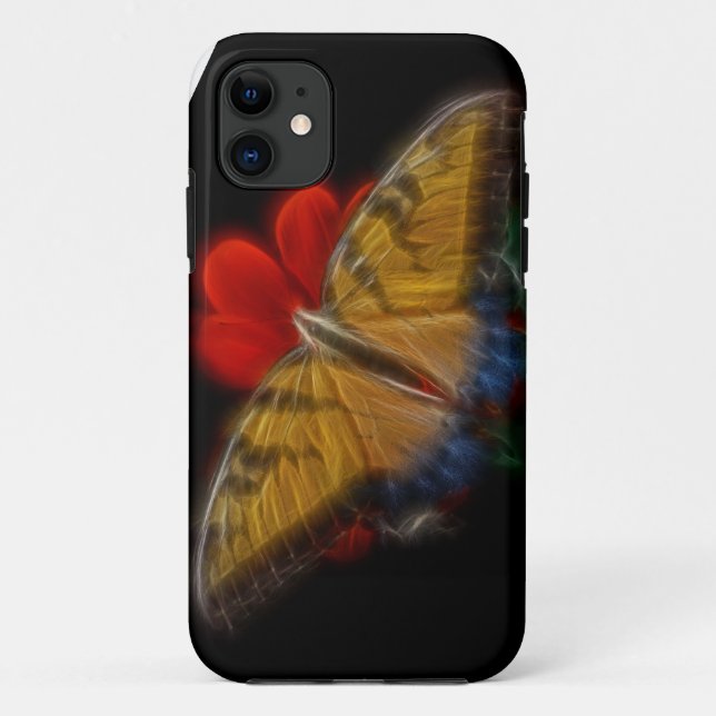 Capa Para iPhone Da Case-Mate Borboleta Fractal Tigre (Verso)