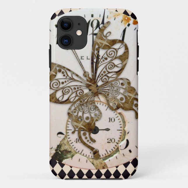 Capa Para iPhone Da Case-Mate Borboleta Steampunk (Verso)