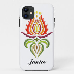 Capa Para iPhone Da Case-Mate Bordado extravagante do envoltório - arte popular