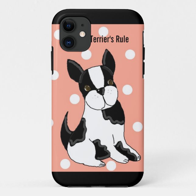 Capa Para iPhone Da Case-Mate Boston Terrier (Verso)