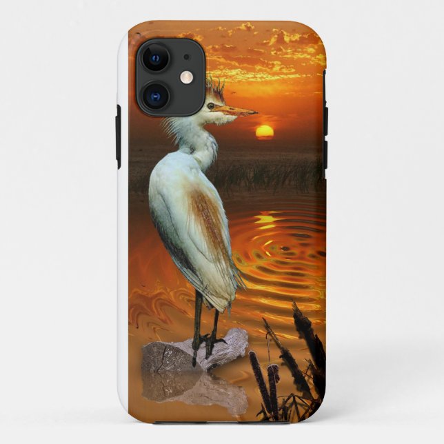 Capa Para iPhone Da Case-Mate Bovinos Egret & Sunset Fantasy iPhone 5 Case (Verso)