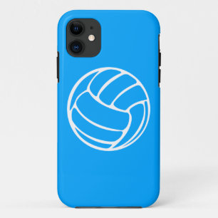 Capa Para iPhone Da Case-Mate branco do voleibol do iPhone 5 no azul