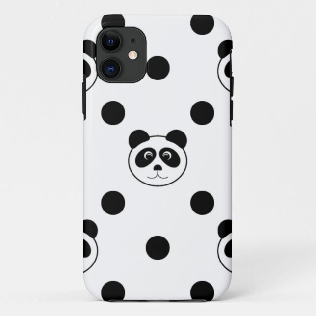 Capa Para iPhone Da Case-Mate branco panda (Verso)