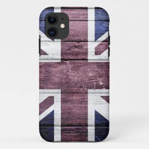 Capa Para iPhone Da Case-Mate British Flag Vintage Wood