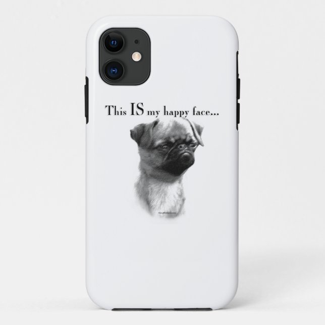 Capa Para iPhone Da Case-Mate Bruxelas Griffon Happy Face (Verso)