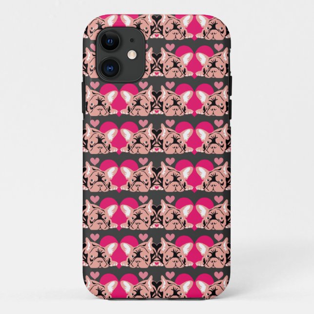 Capa Para iPhone Da Case-Mate Bulldogs Rosa (Verso)