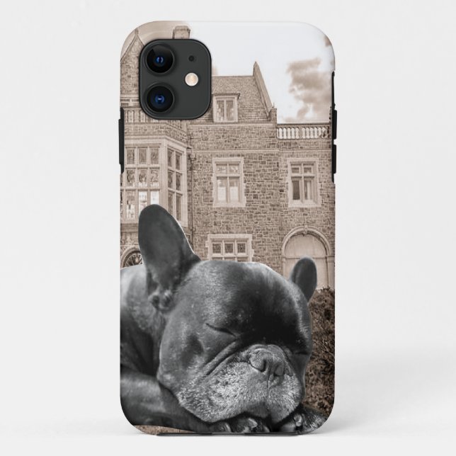 Capa Para iPhone Da Case-Mate Bulls franceses dormentes (Verso)