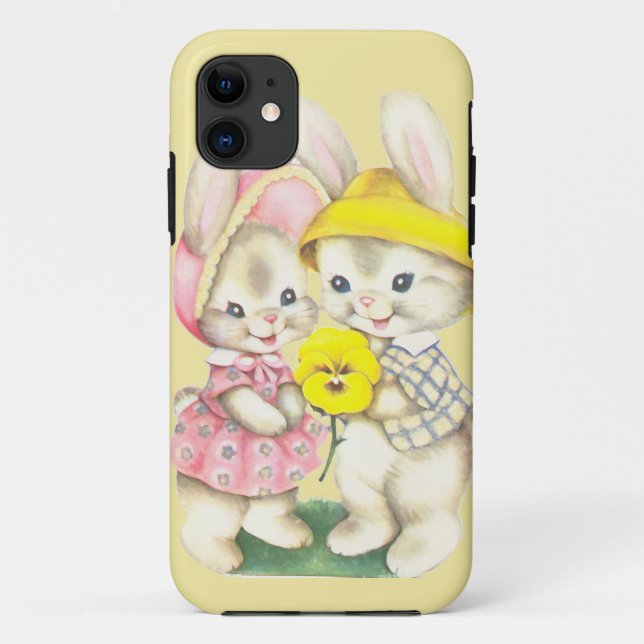 Capa Para iPhone Da Case-Mate Bunny Girl+Boy (Verso)