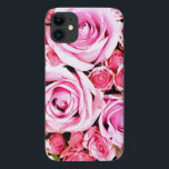 Capa Para iPhone Da Case-Mate Buquê rosa rosa rosa<br><div class="desc">Buquê rosa rosa rosa rosa: aquarela,  mídia mista/aprimoramento de fotos</div>